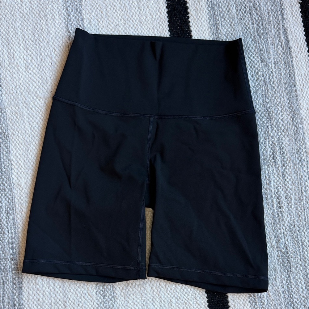 Aritzia Black High-Waist Bike Shorts